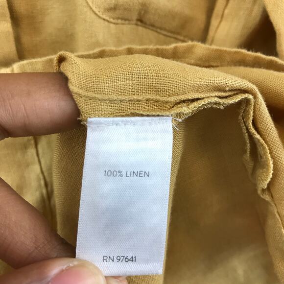 J. Jill Love Linen Long Sleeves Button Down Women's Shirt  Size M - Picture 8 of 9